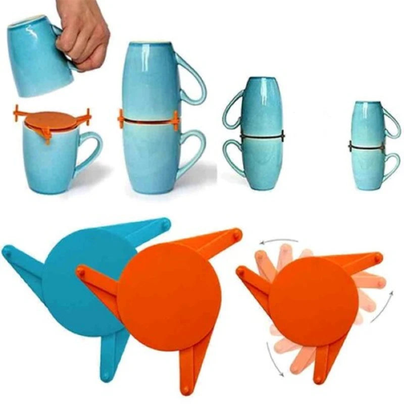 Adjustable Stackable Cup Holder for Kitchen Coffee Tea Cups Organization Storage Rack Container Home Cabinet Space Saving Holder