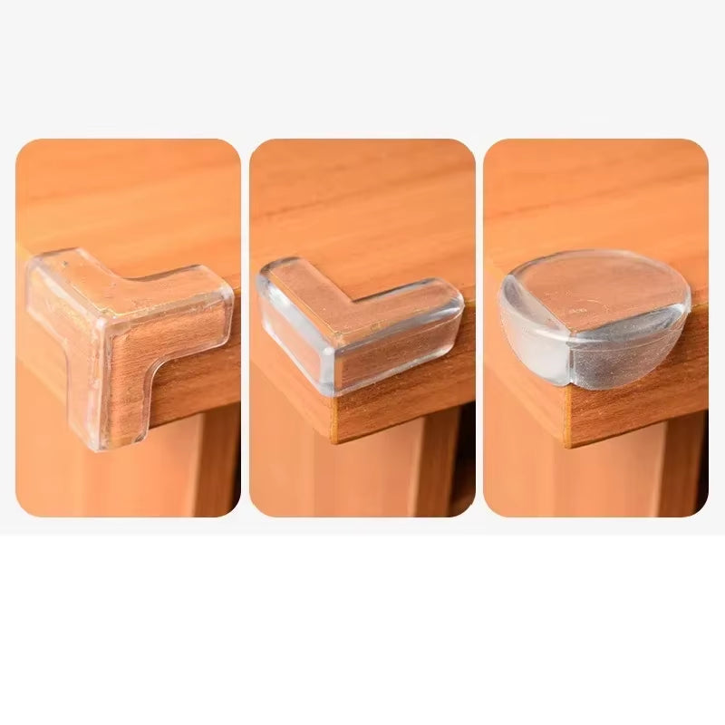 4/10Pcs Children anti Collision Corner Edge Protection Guards Baby Safety Corner Silicone Protector Table Soft Transparent