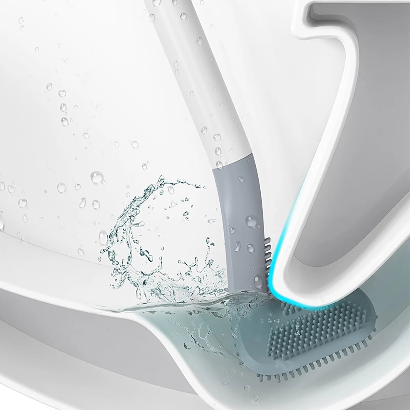 Golf Brush Head Toilet Brush No Dead Corners Household Toilet Long Handle Squatting Toilet Cleaning Brush Bathroom Tool